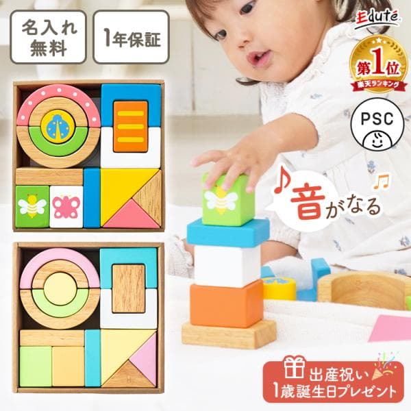 積み木 1歳 誕生日 プレゼント ランキング 一歳  おもちゃ 知育玩具  SOUNDブロックス