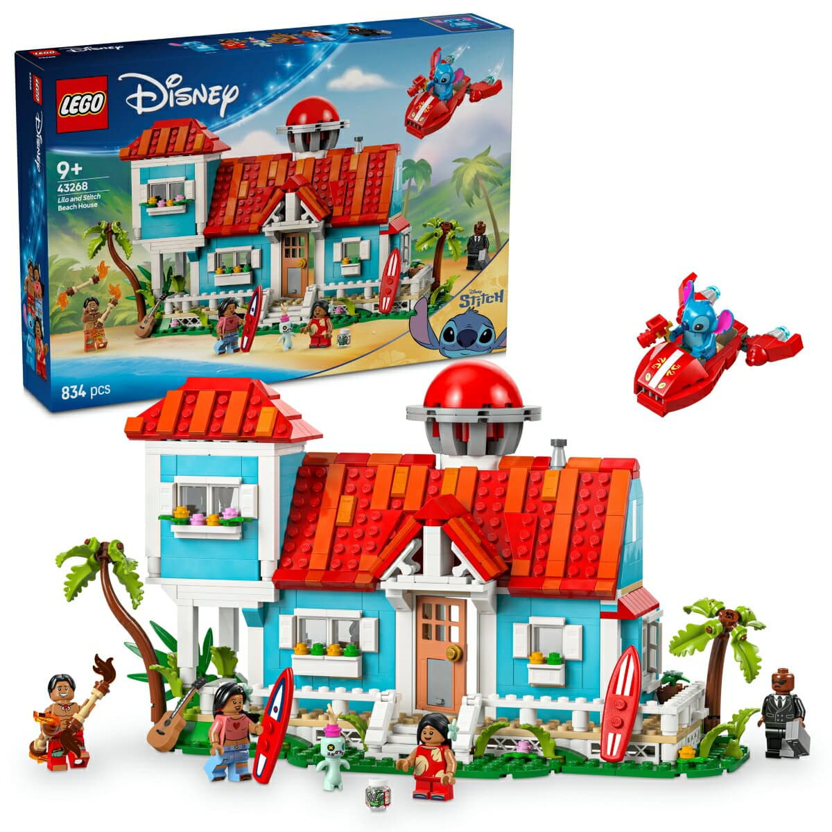 レゴ(LEGO) ディズニー リロ&スティッチのビーチハウス 43268 [ おもちゃ 玩具 誕生日 プレゼント ブロック 女の子 男の子 子供 9歳 10歳 11歳 小学生 ディズニー グッズ ごっこ遊び おままごと ]