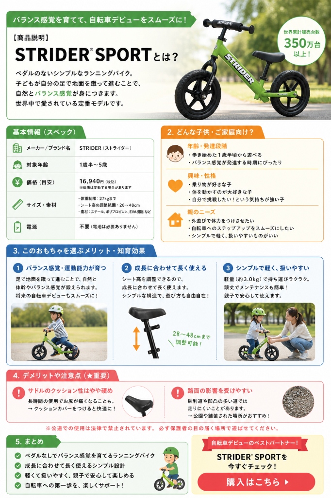 ストライダー基本情報